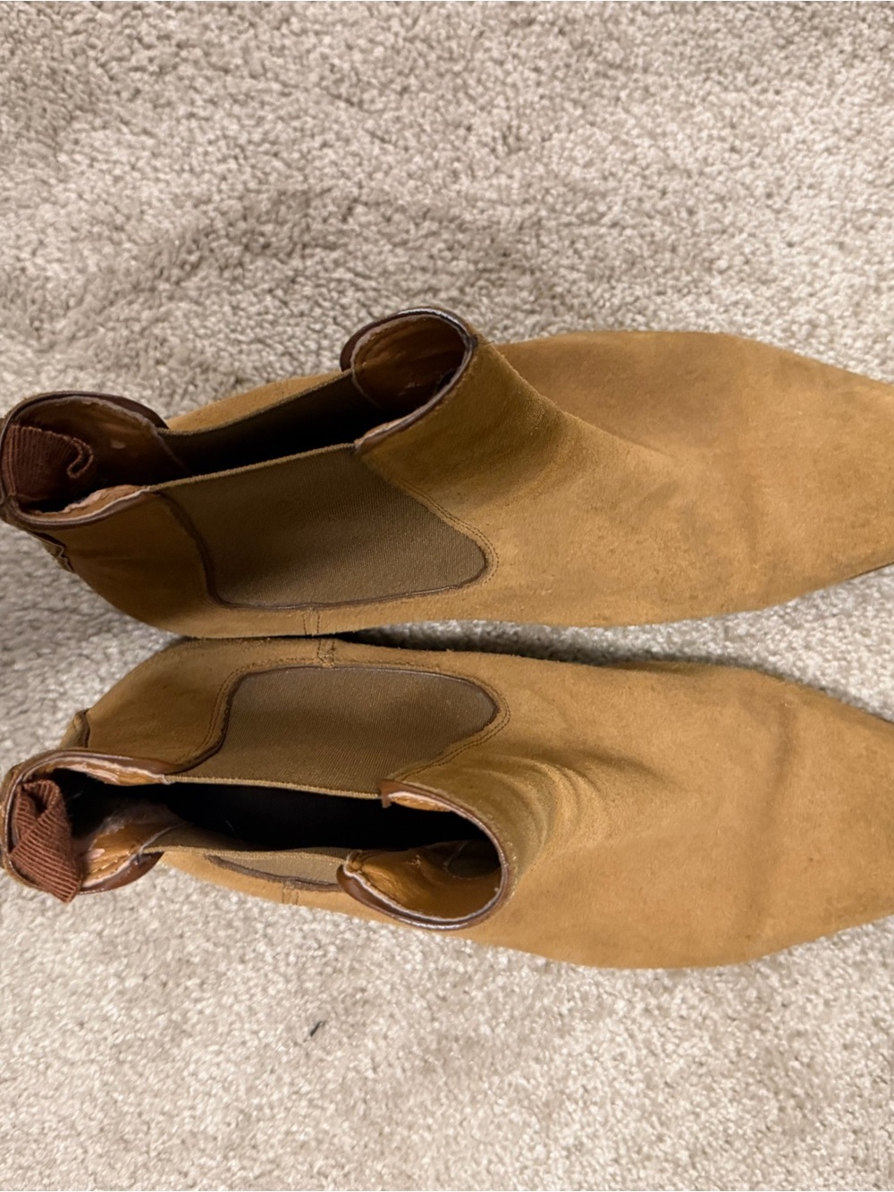ALDO Men’s Tan Suede Chelsea Boots